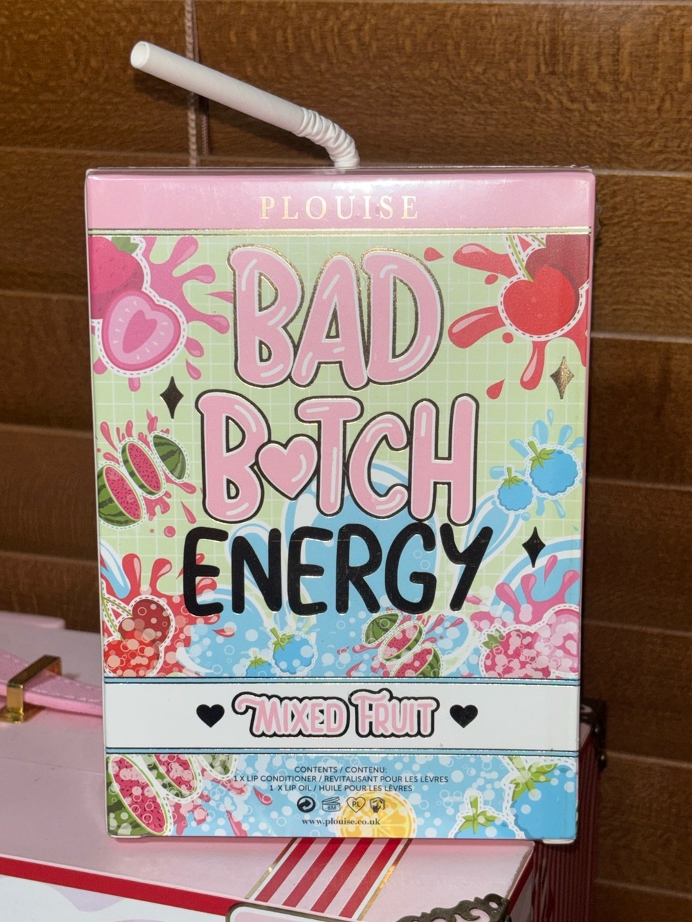 Plouise Bad Btch Energy Mixed Fruit Lip Conditioner & Oil Set